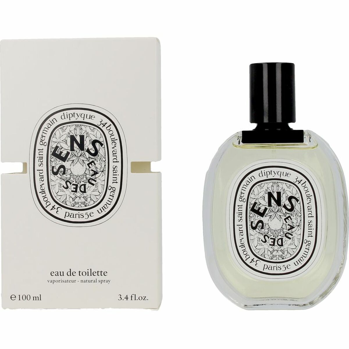 Women's Perfume Diptyque EAU DES SENS 100 ml for Women product packaging