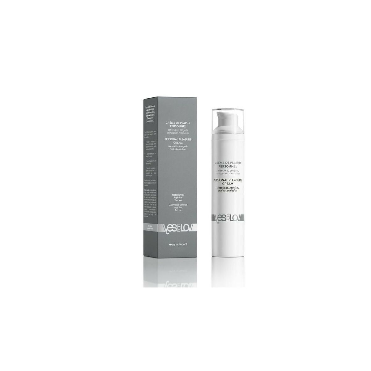 Men's Perfume YESforLOV product packaging