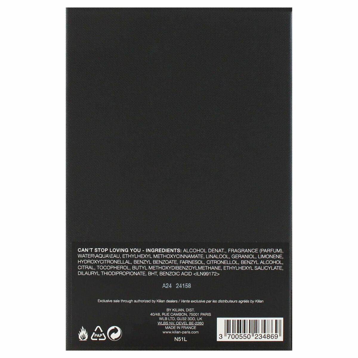 Women's Perfume Kilian Can't Stop Loving You EDP for Women bottle