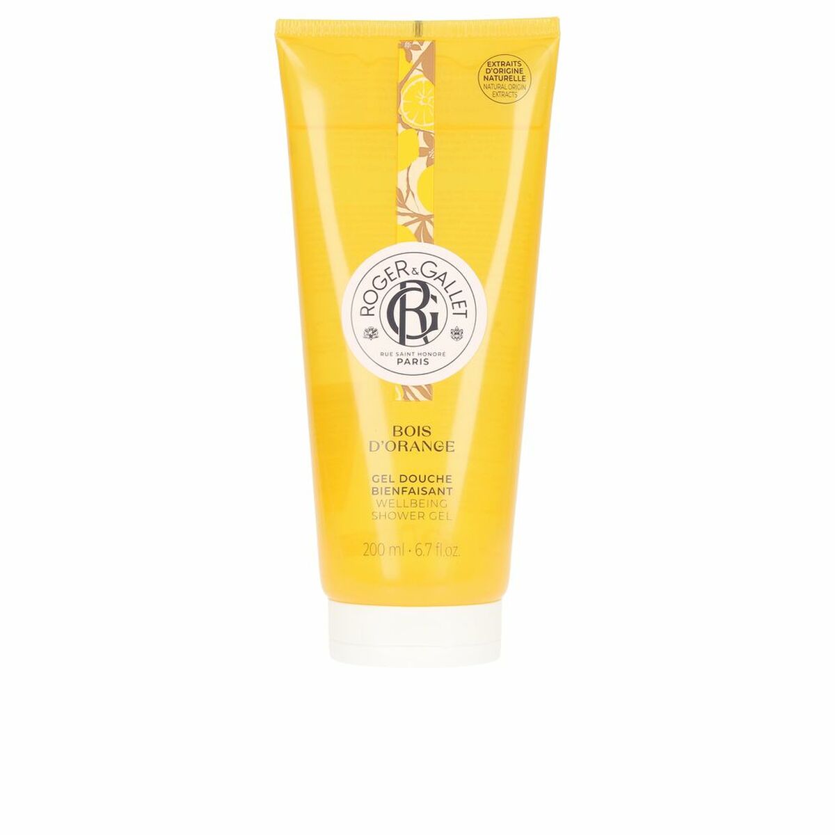 Shower Gel Roger & Gallet Bois Orange 200 ml for Women skincare packaging