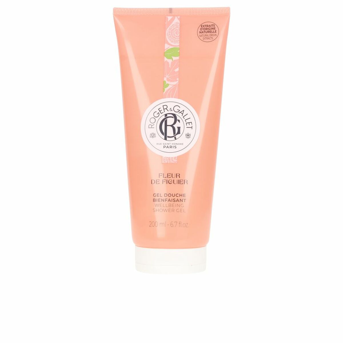 Bath Gel Roger & Gallet Fleur De Figuier Fig Relaxing 200 ml for Women skincare packaging