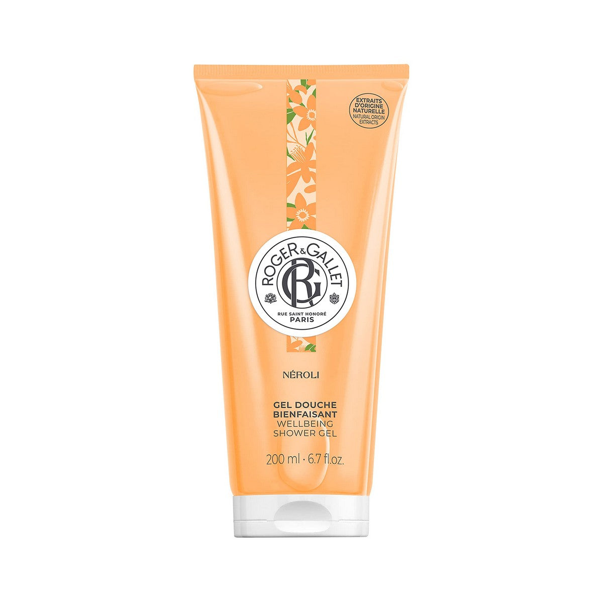 Shower Gel Roger & Gallet Néroli (200 ml) for Women skincare packaging