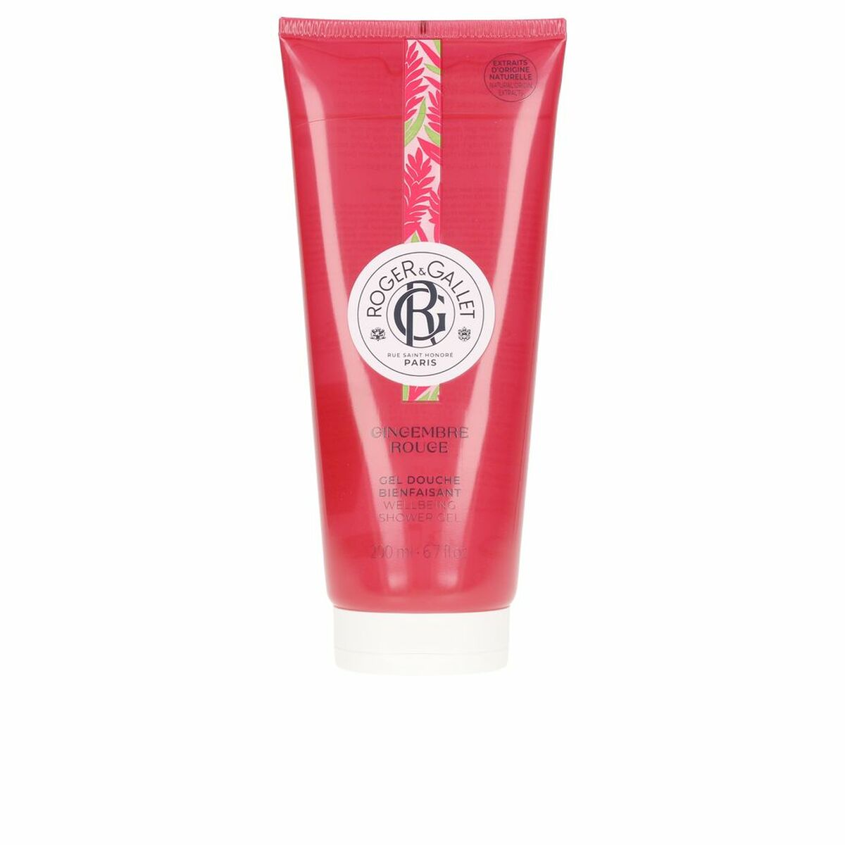 Bath Gel Roger & Gallet Ginger Refreshing (200 ml) for Women skincare packaging