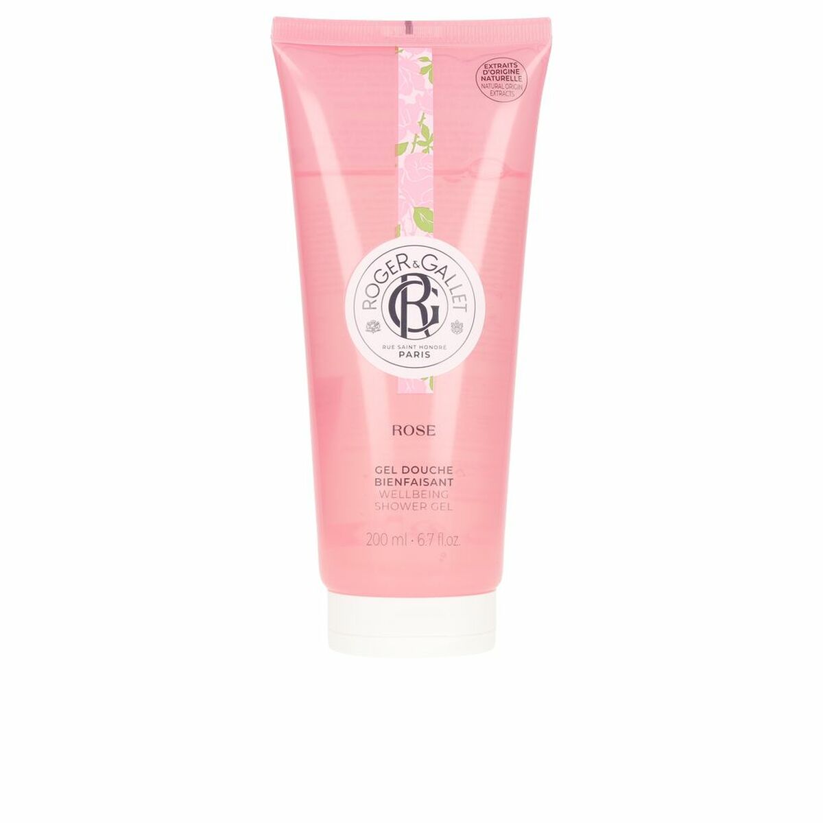 Shower Gel Roger & Gallet Rose 200 ml skincare packaging