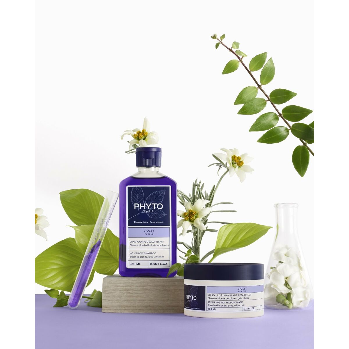 Styling Cream Phyto Paris Violet 250 ml for Women skincare packaging