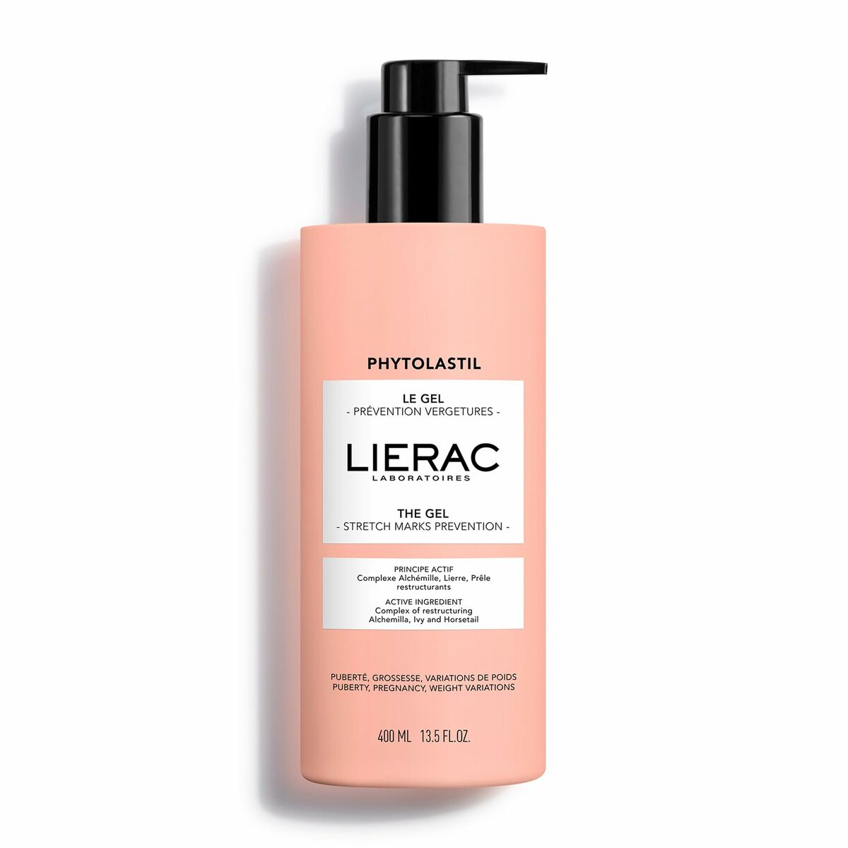 Anti-Stretch Mark Cream Lierac PHYTOLASTIL 400 ml Gel skincare packaging