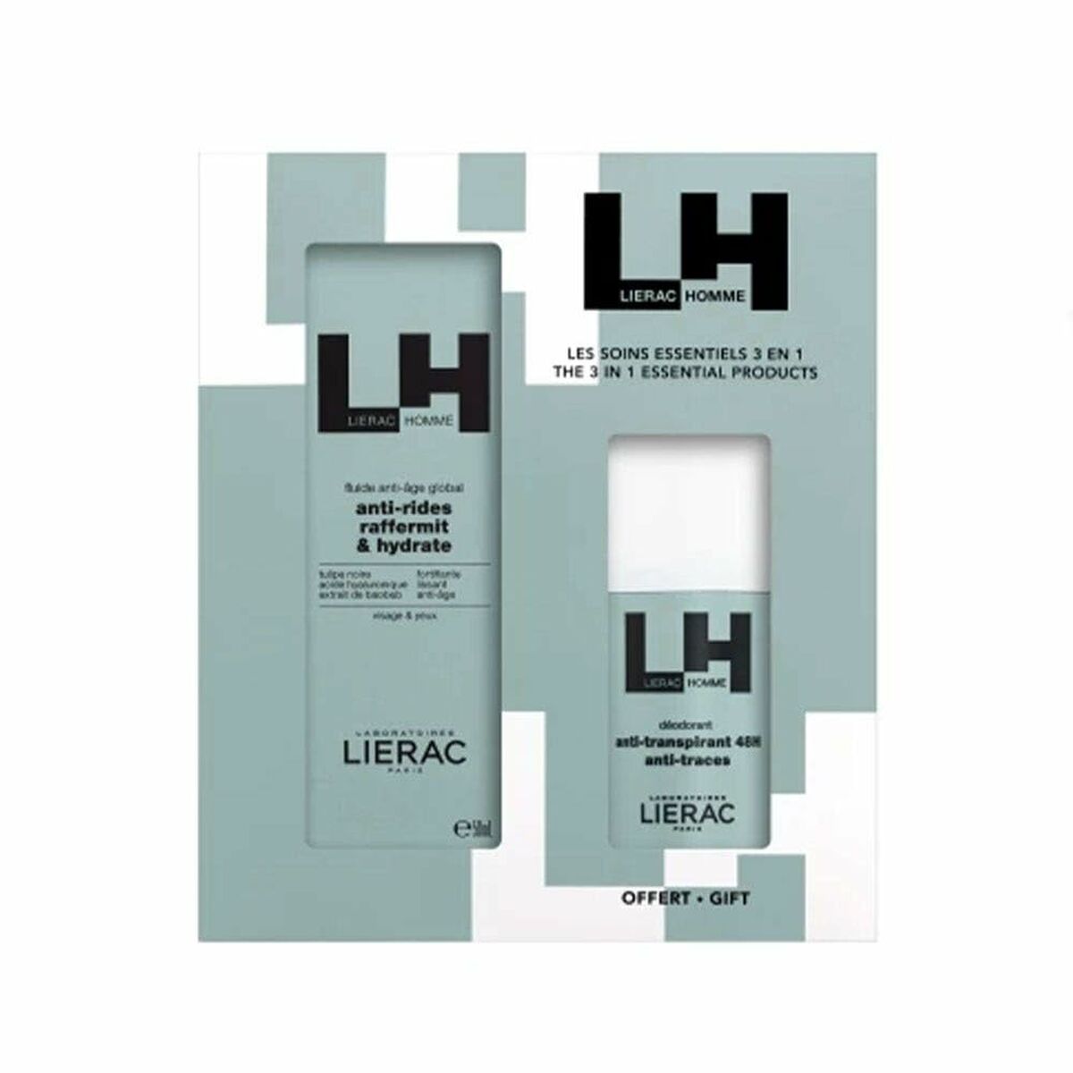 Cosmetic Set Lierac LH 2 Pieces for Men product packaging