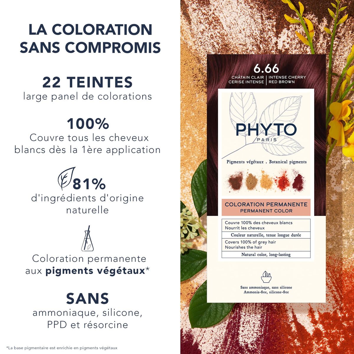 Hair Mask Phyto Paris PHYTOCOLOR hair mask packaging