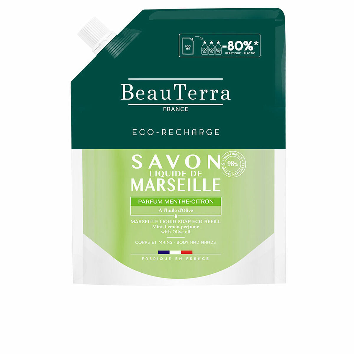Bath Gel Beauterra MARSEILLE 900 ml skincare packaging
