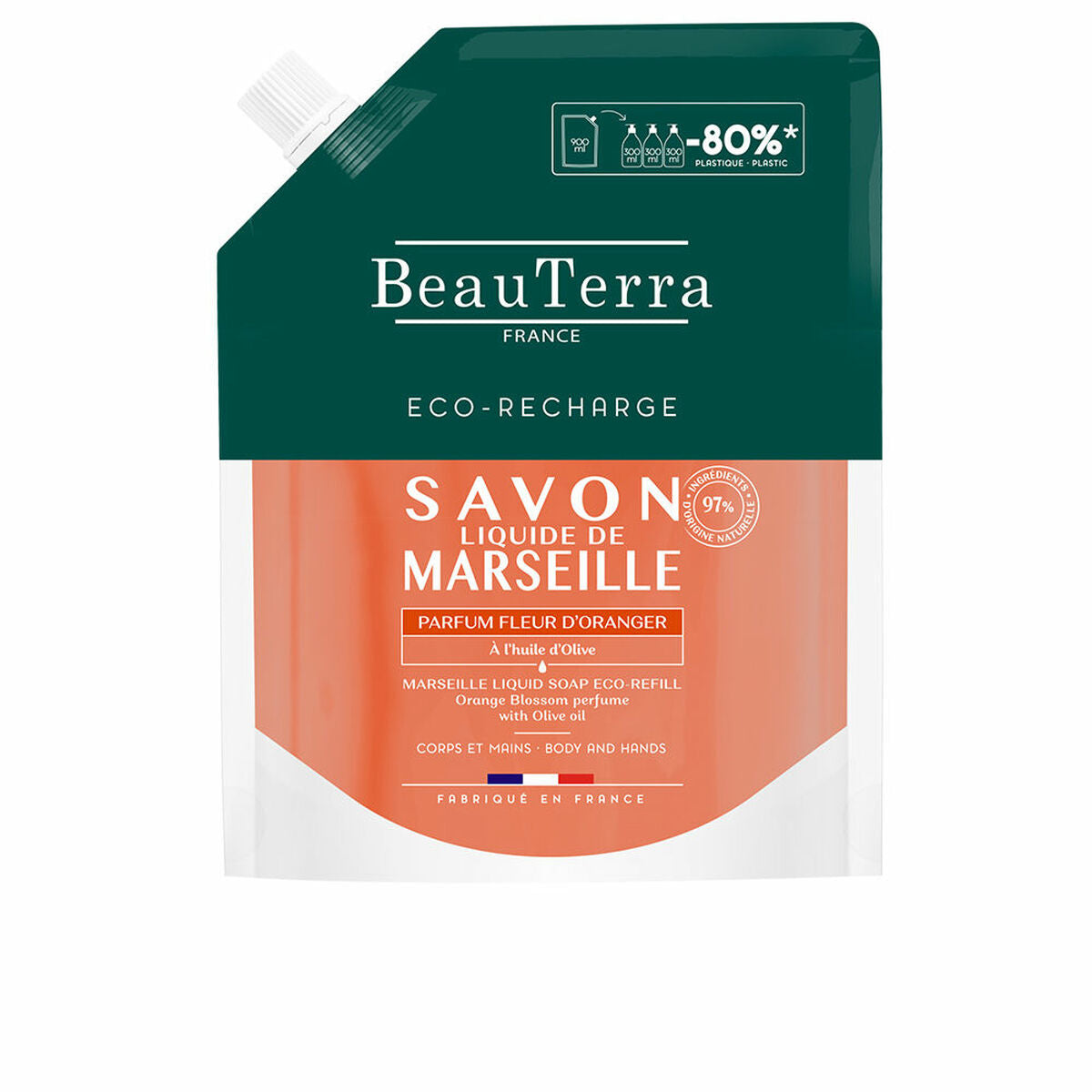 Bath Gel Beauterra MARSEILLE 900 ml skincare packaging