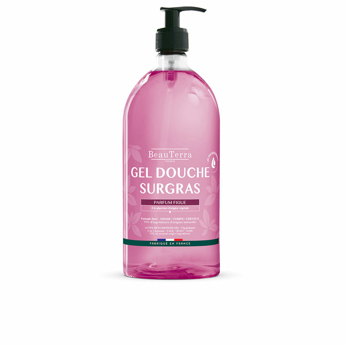 Shower Gel Beauterra GELES DE DUCHA SOBREGRASOS 1 L skincare packaging