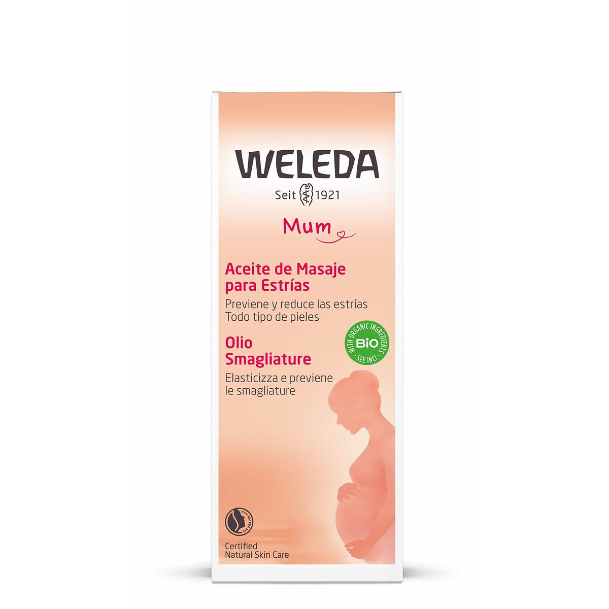 Anti-Stretch Mark Oil Weleda 100 ml product packaging
