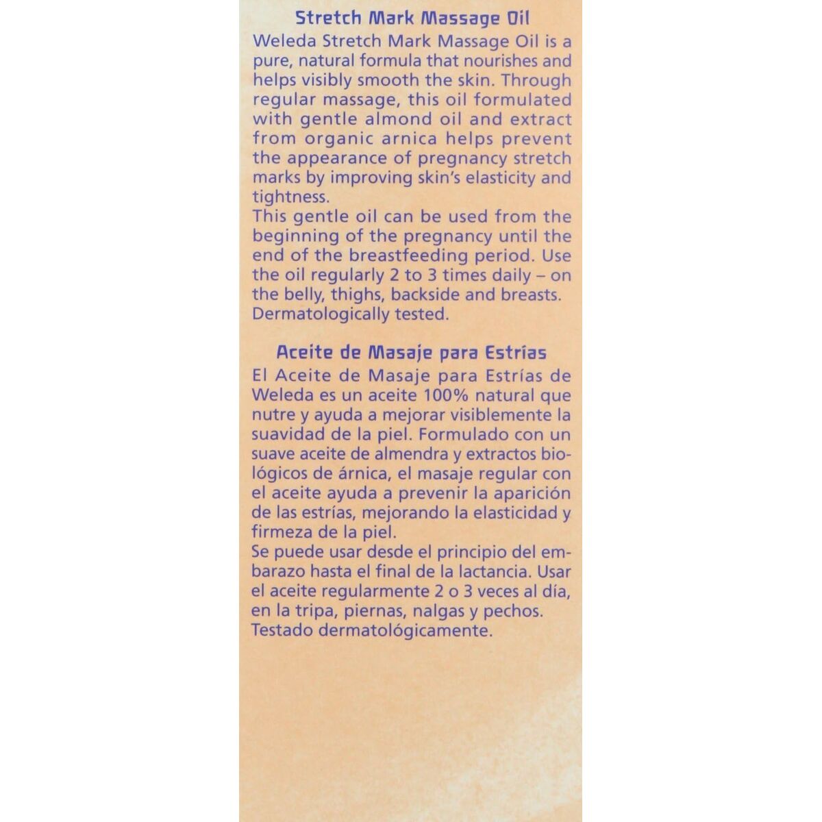 Anti-Stretch Mark Oil Weleda 100 ml product packaging