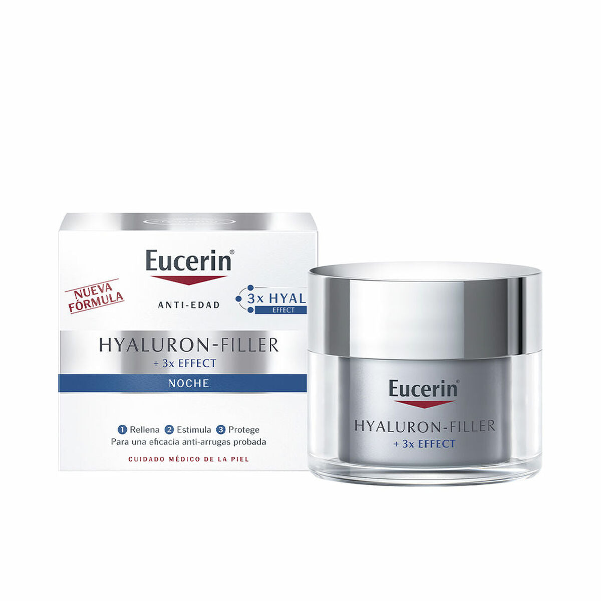 Night-time Anti-aging Cream Eucerin Hyaluron Filler 50 ml skincare packaging
