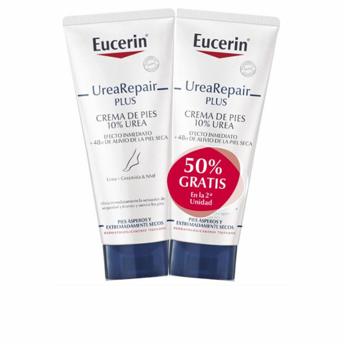 Moisturising Foot Cream Eucerin Urearepair Plus 100 ml (2 Units) skincare packaging