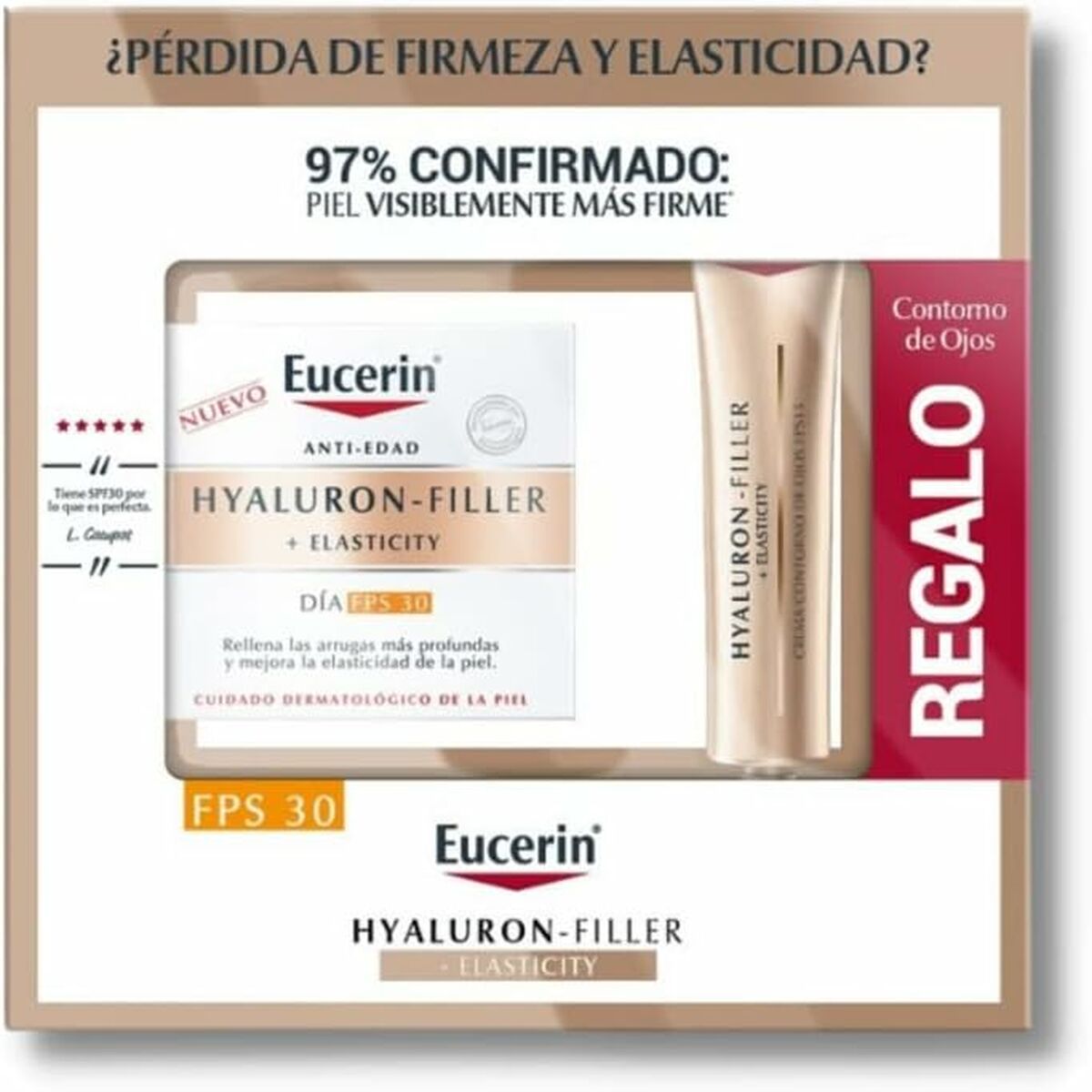 Women's Cosmetics Set Eucerin HYALURON FILLER 2 Pieces product packaging
