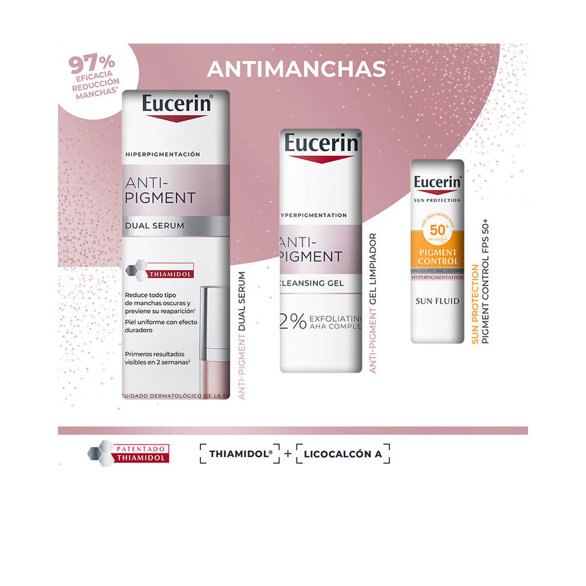 Women's Cosmetics Set Eucerin ANTI-PIGMENT 3 Pieces product packaging