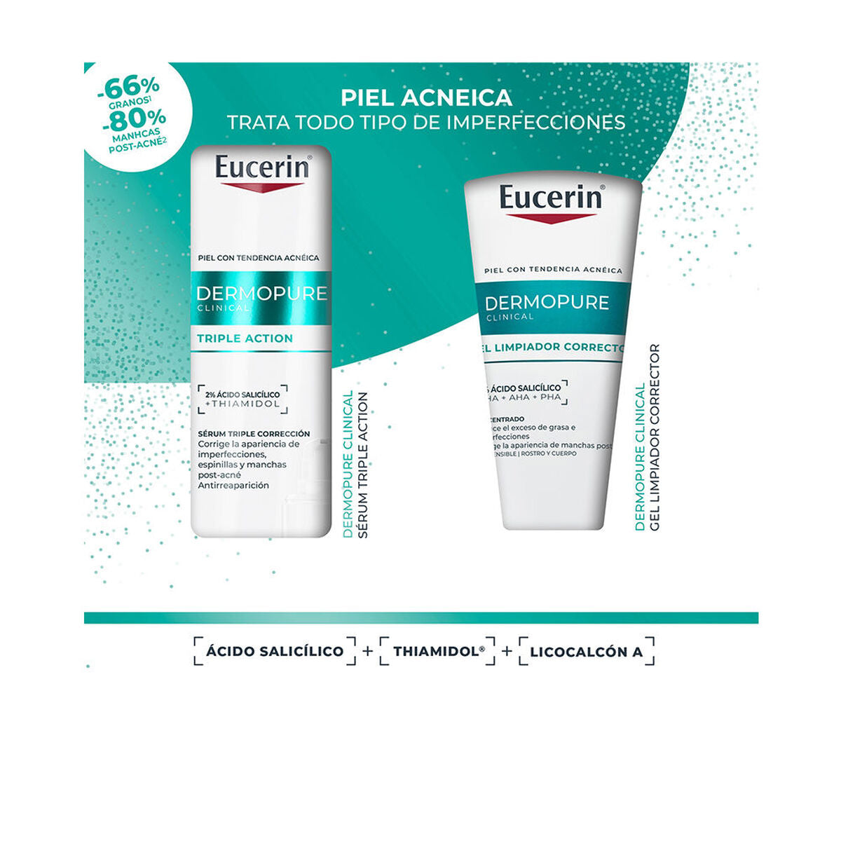 Facial Cream Eucerin DERMOPURE 2 Pieces skincare packaging