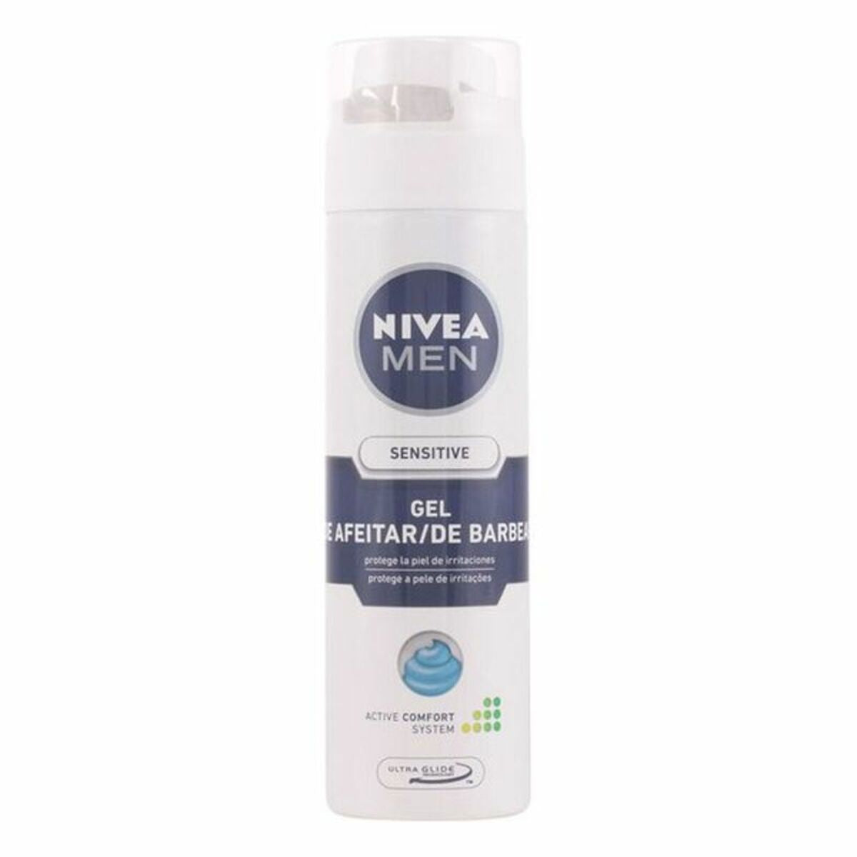 Shaving Gel Men Sensitive Nivea for Men skincare packaging