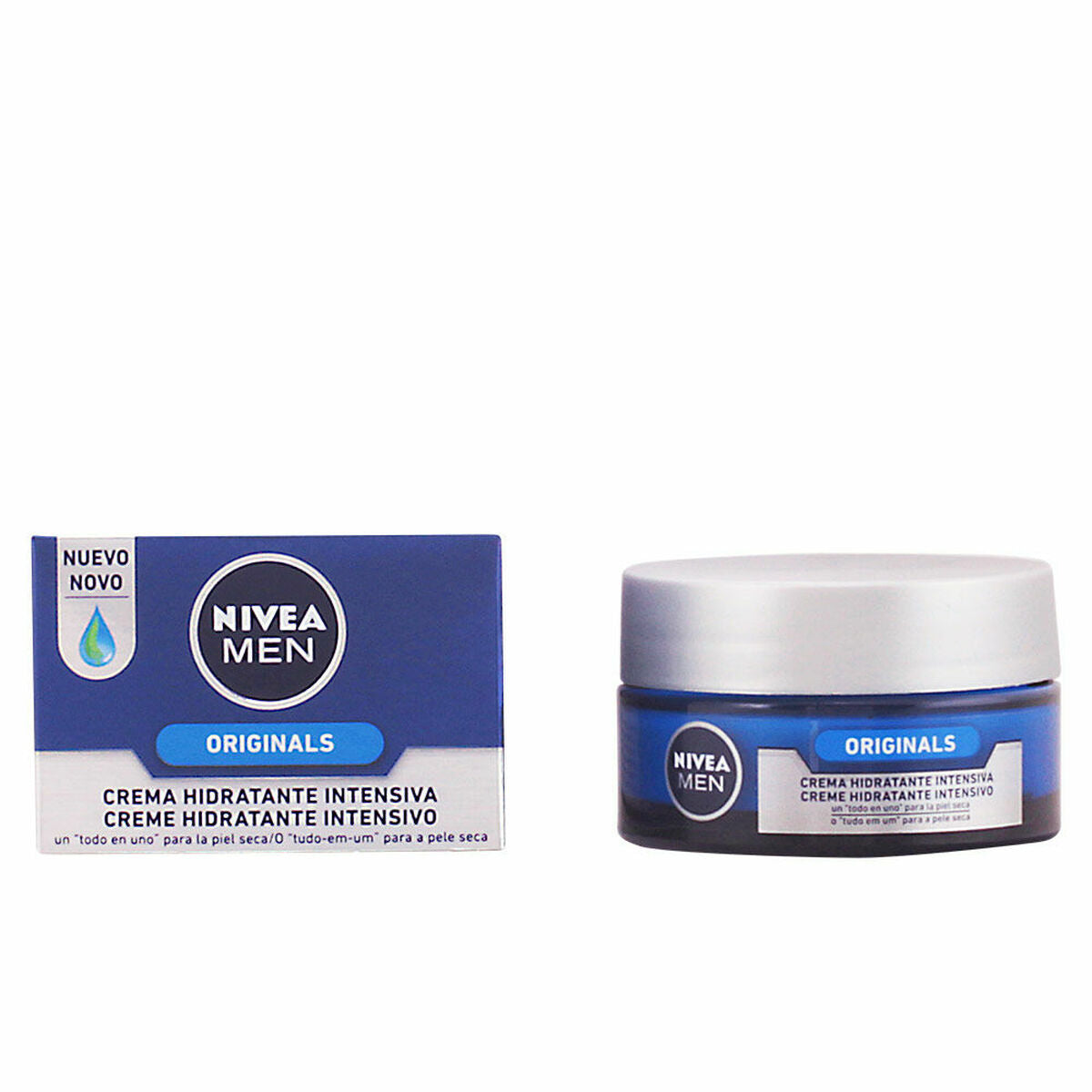 Intensive Moisturising Cream Nivea Men Originals Ps 50 ml for Men skincare packaging