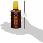 Sunscreen Oil Nivea SUN ZANAHORIA Spf 6 200 ml product packaging
