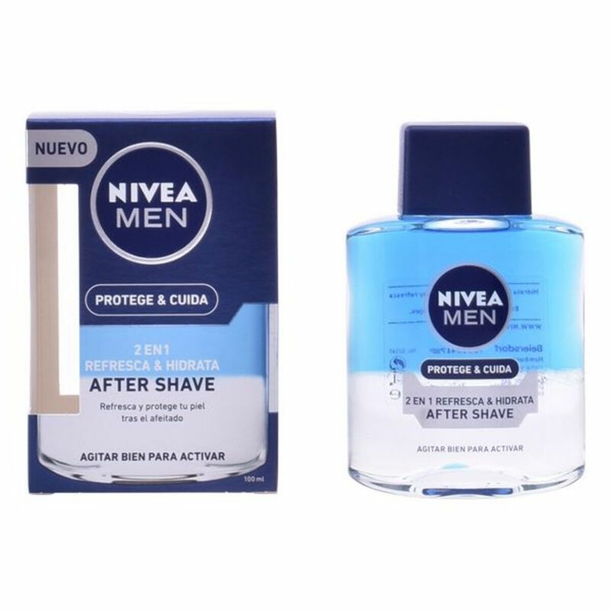Aftershave Lotion Nivea Men Protege Cuida 100 ml skincare packaging