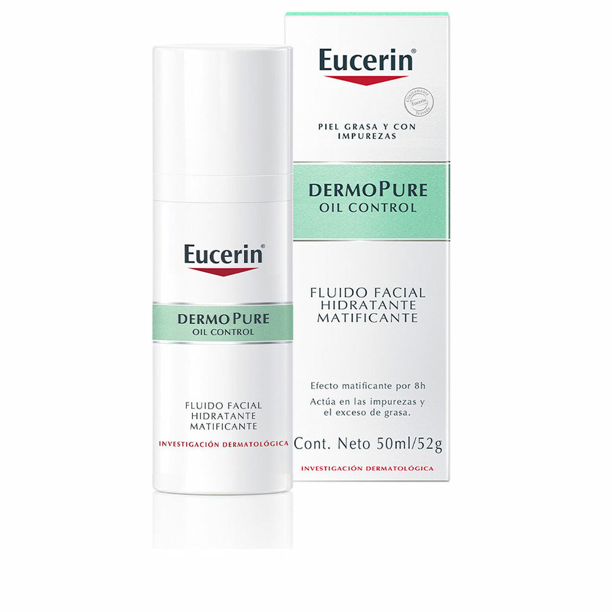 Moisturising Matt Liquid Eucerin Dermopure 50 ml product packaging