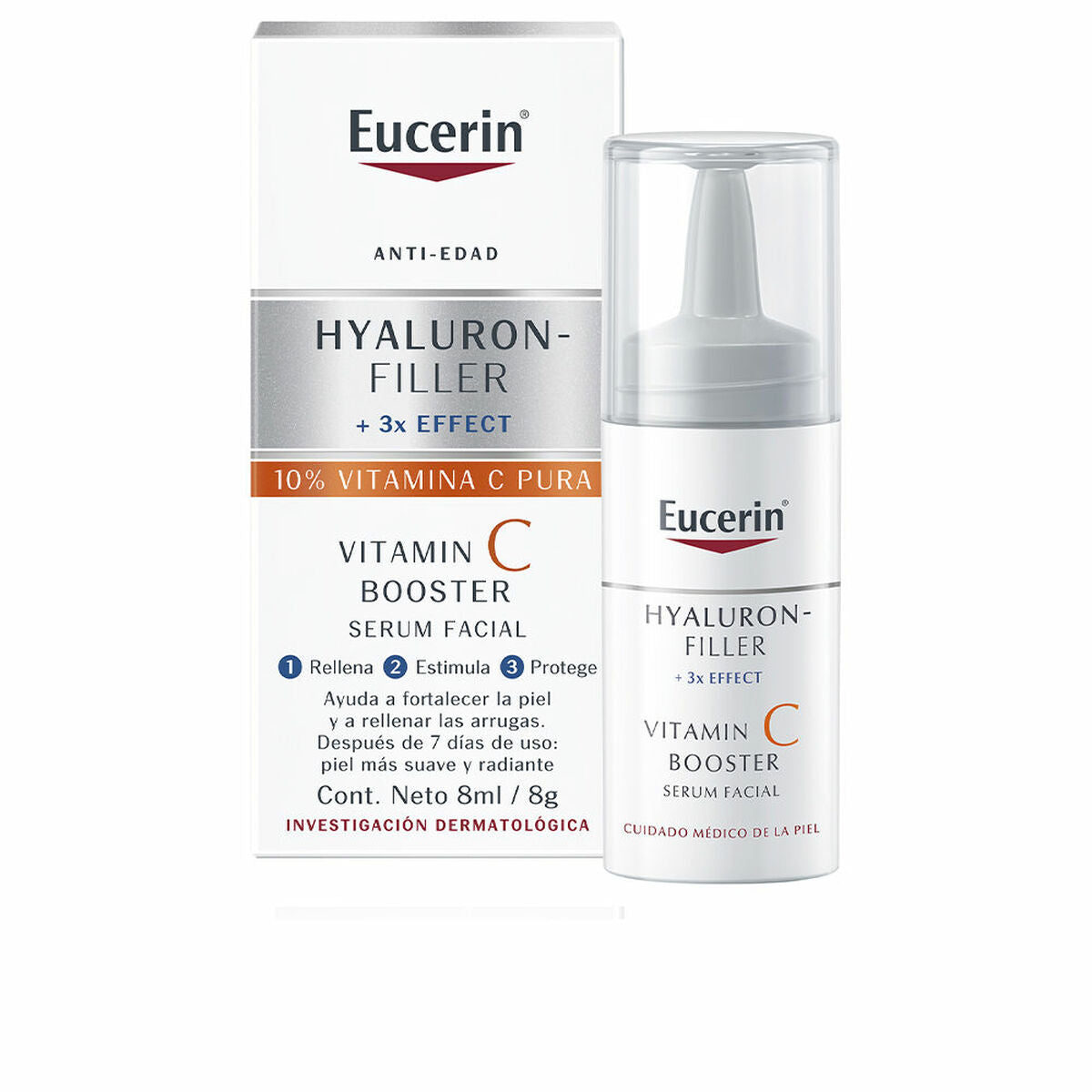 Facial Cream Eucerin Hyaluron Filler C 8 ml Vitamin C skincare packaging