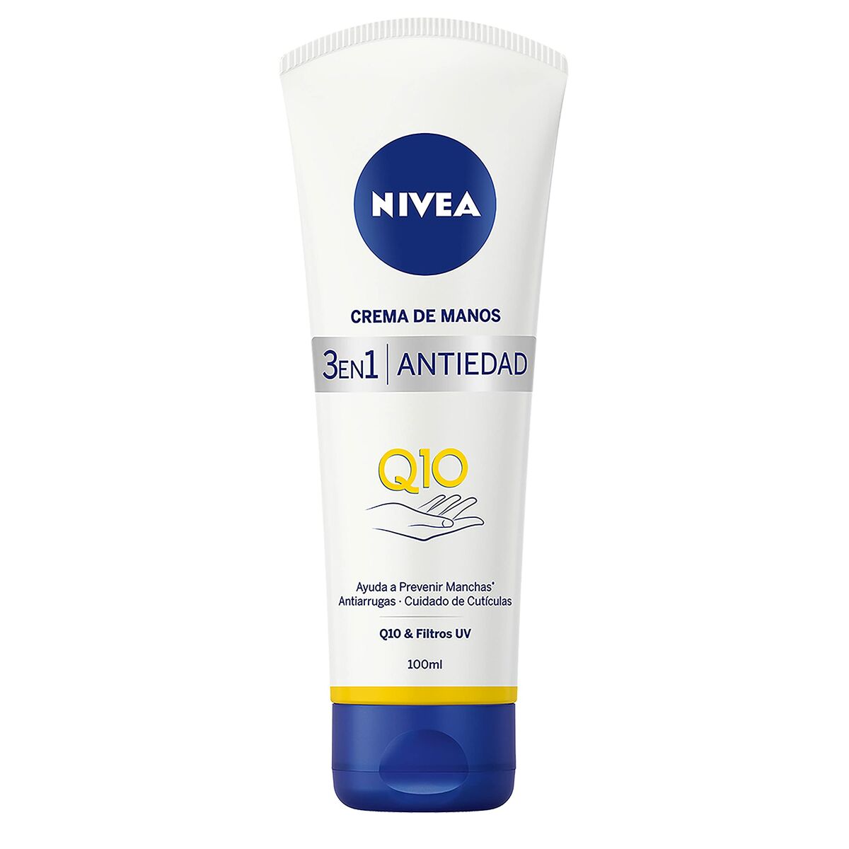 Anti-ageing Hand Cream Nivea Q10 100 ml 3-in-1 skincare packaging
