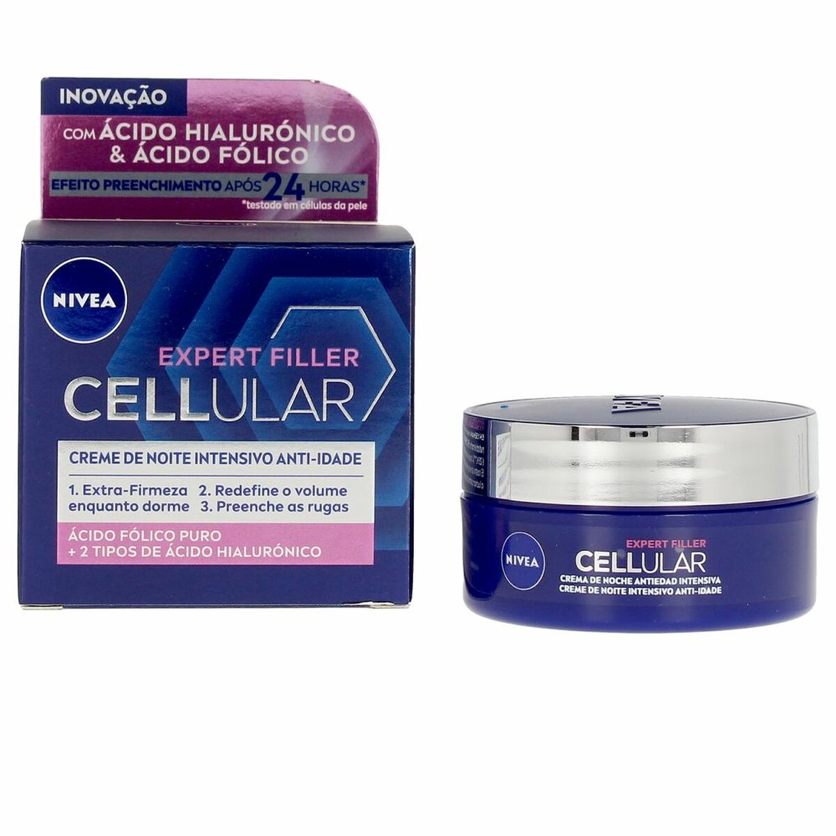 Night Cream Nivea Cellular Filler 50 ml for Women skincare packaging