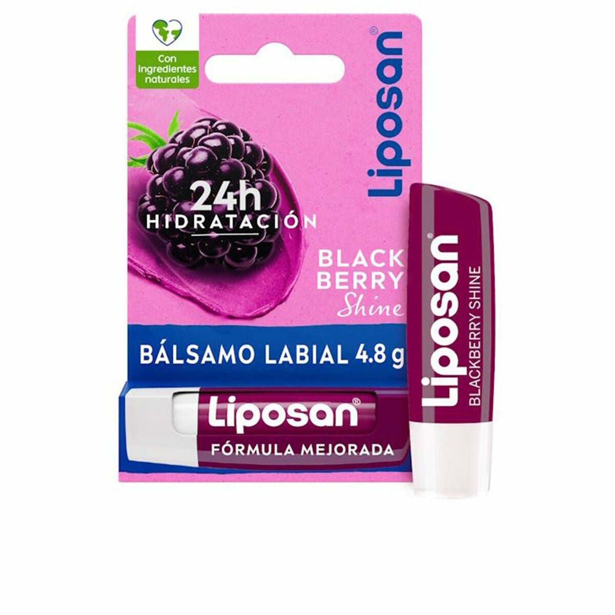 Lip Balm Liposan BLACKBERRY SHINE 4,8 g 4.8 g skincare packaging