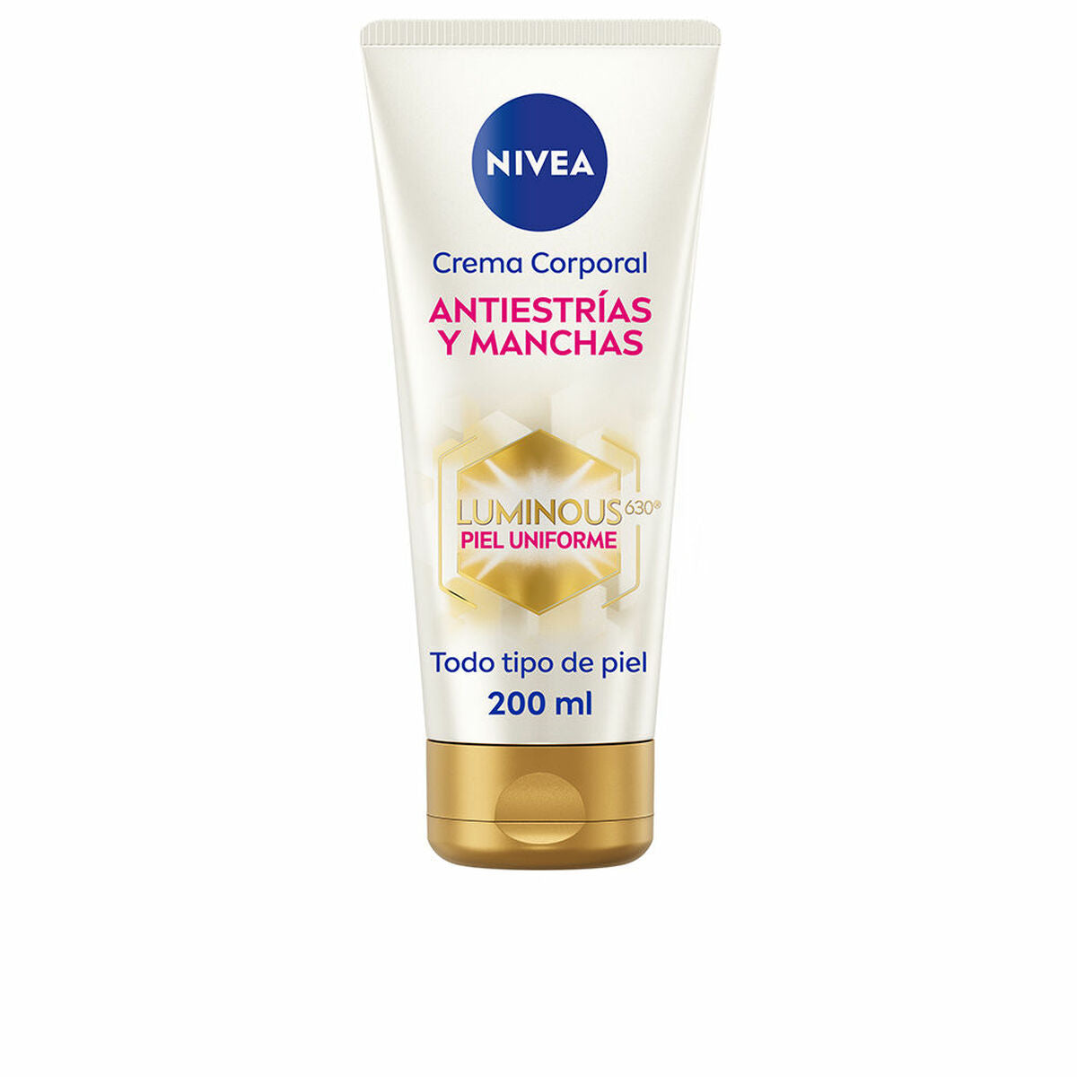 Anti-Stretch Mark Cream Nivea LUMINOUS 630º 200 ml for Women skincare packaging