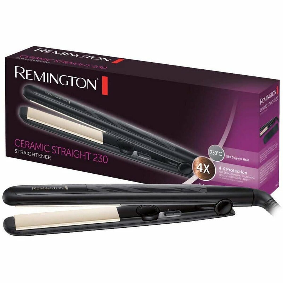 Hair Straightener Remington S3500 Black product packaging
