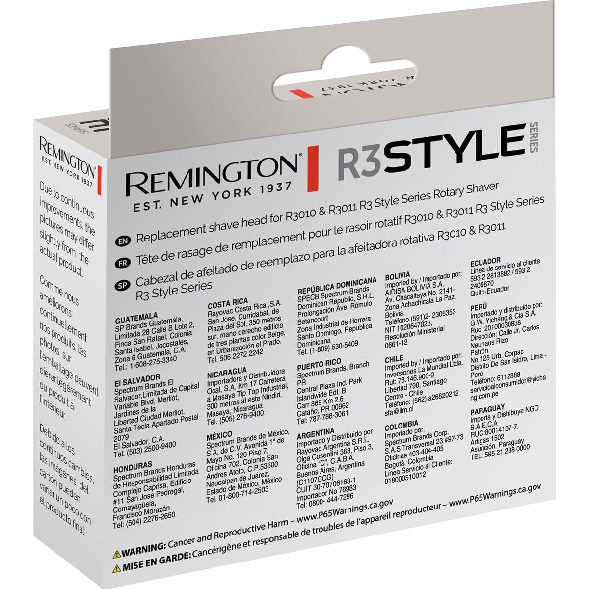 Shaver Remington SPR-PR13 product packaging