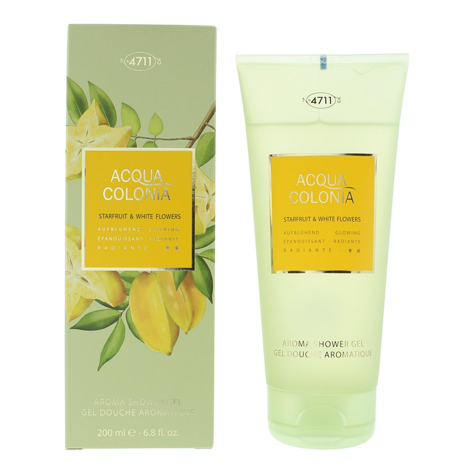 4711, Acqua Colonia, Starfruit & White Flowers, Refreshed, Shower Gel, All Skin Types, 200 ml