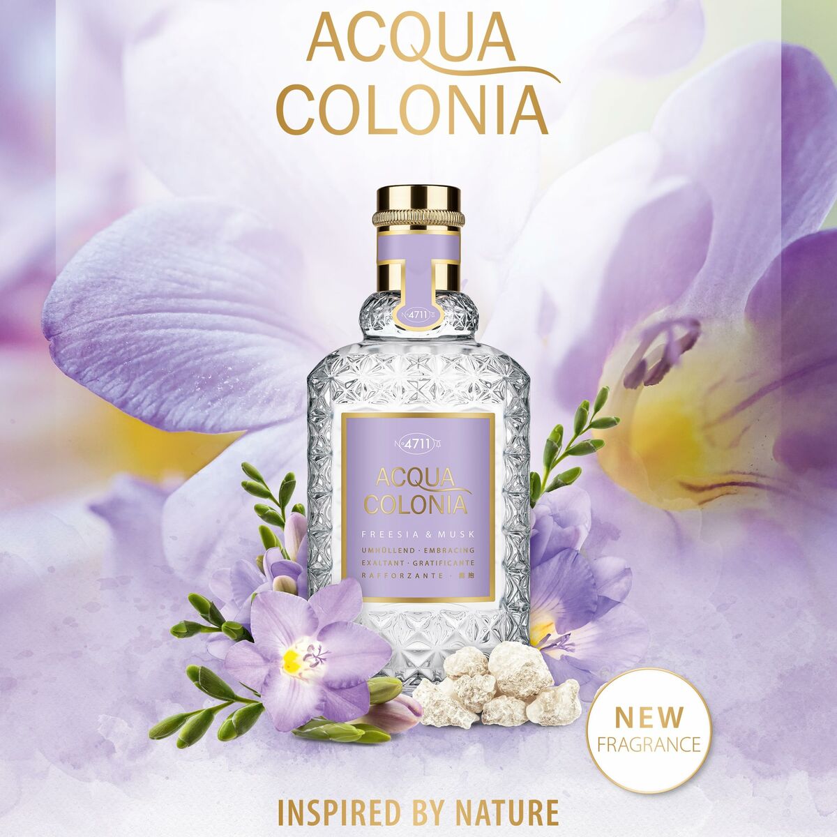 Eau de Cologne 4711 ACQUA COLONIA FREESIA & MUSK Freesia & Musk EDC 50 ml bottle