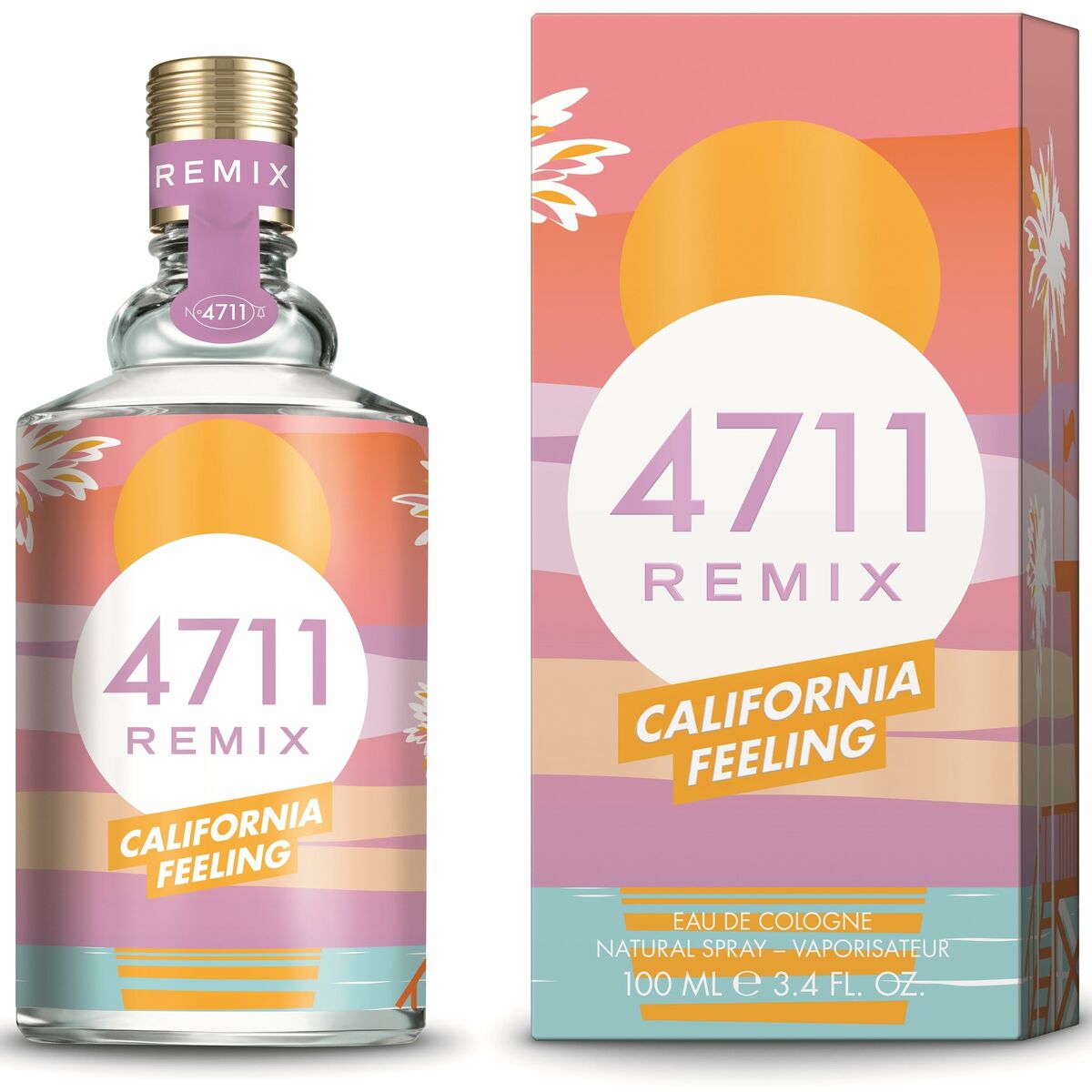 Eau de Cologne 4711 REMIX CALIFORNIA FEELING 4711 Remix CaliforniaFeeling EDC 100 ml bottle