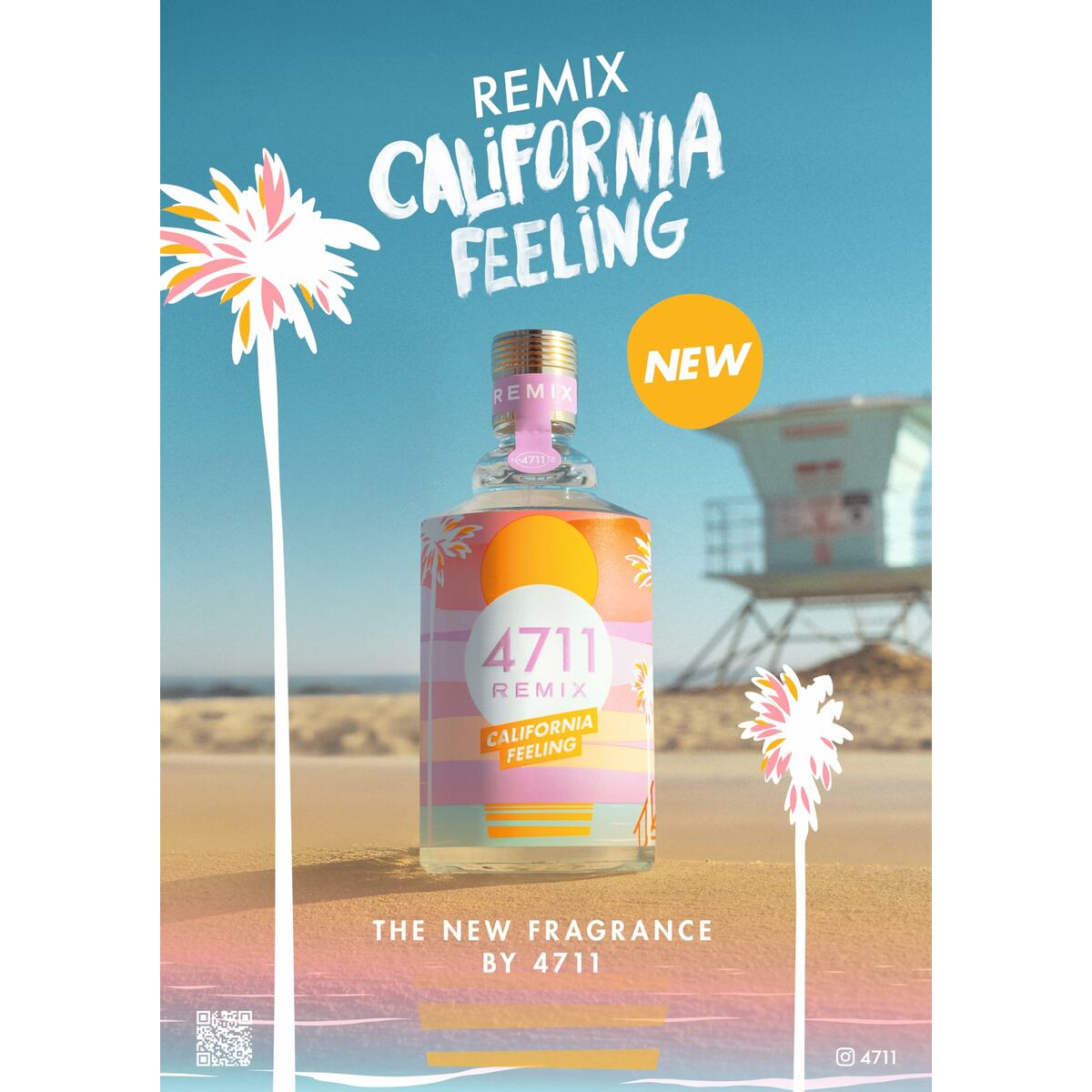 Eau de Cologne 4711 REMIX CALIFORNIA FEELING 4711 Remix CaliforniaFeeling EDC 100 ml bottle