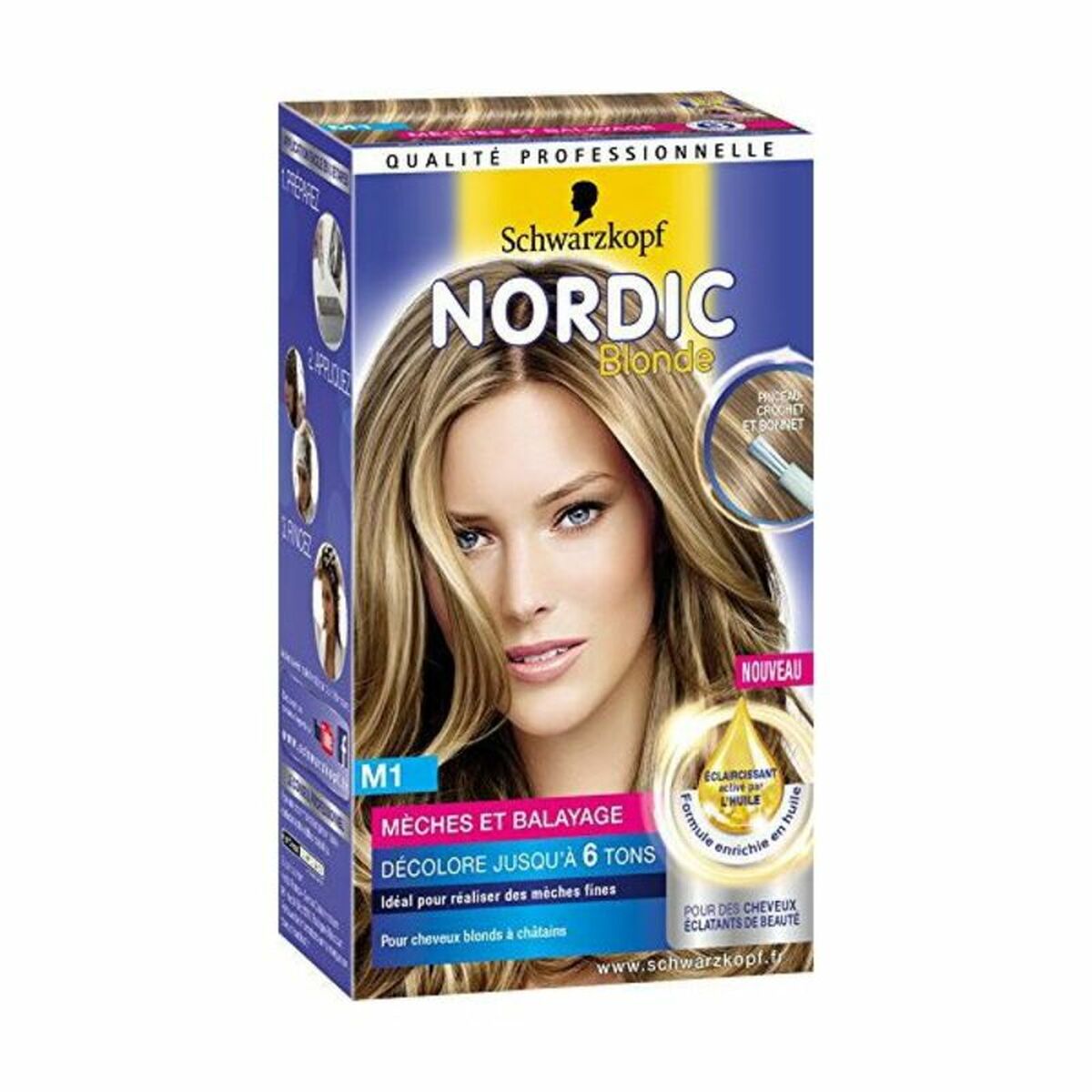 Permanent Dye Nordic Blonde M1 Schwarzkopf Wicks product packaging