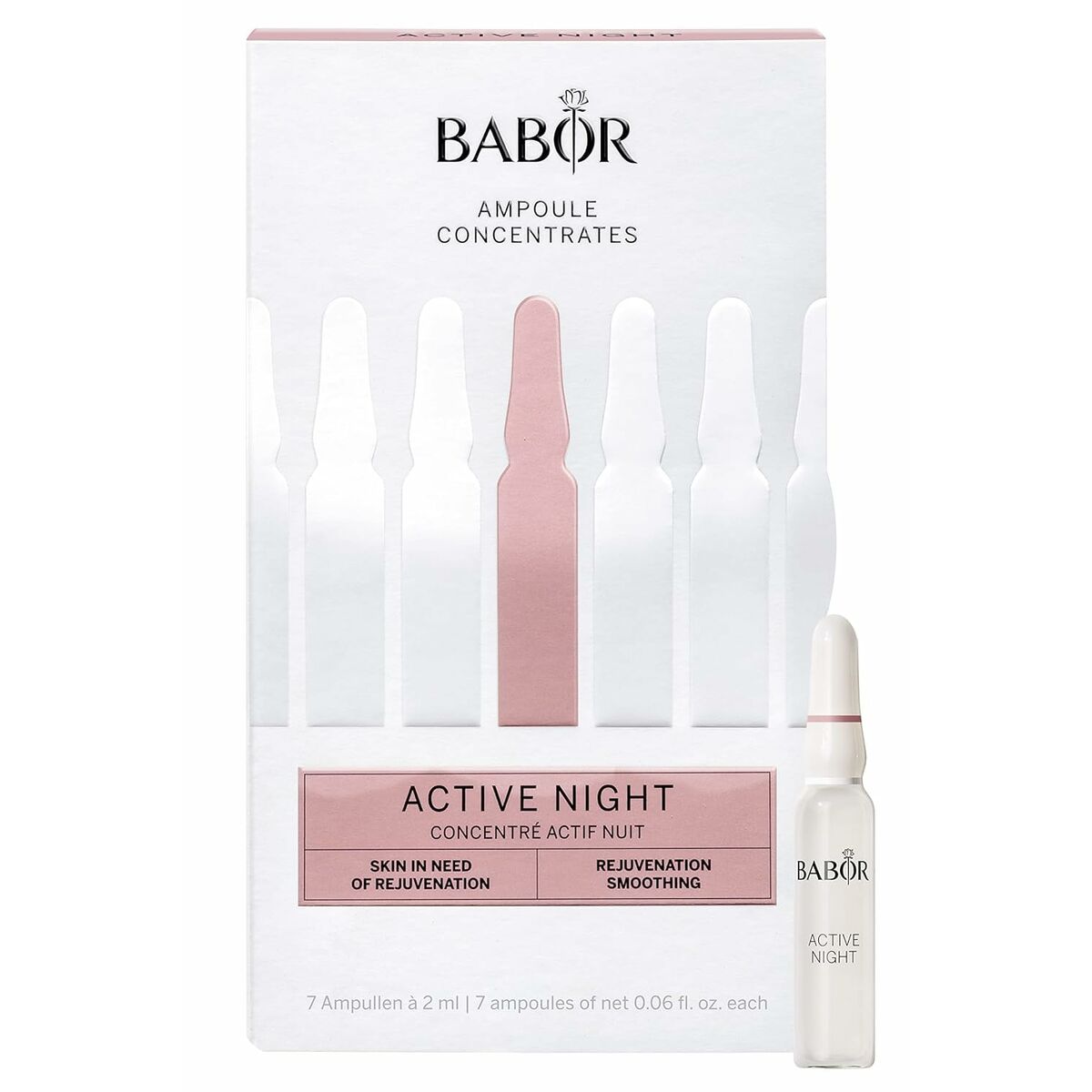 Anti-Wrinkle Serum Babor Active Night Ampoules for Women serum bottle
