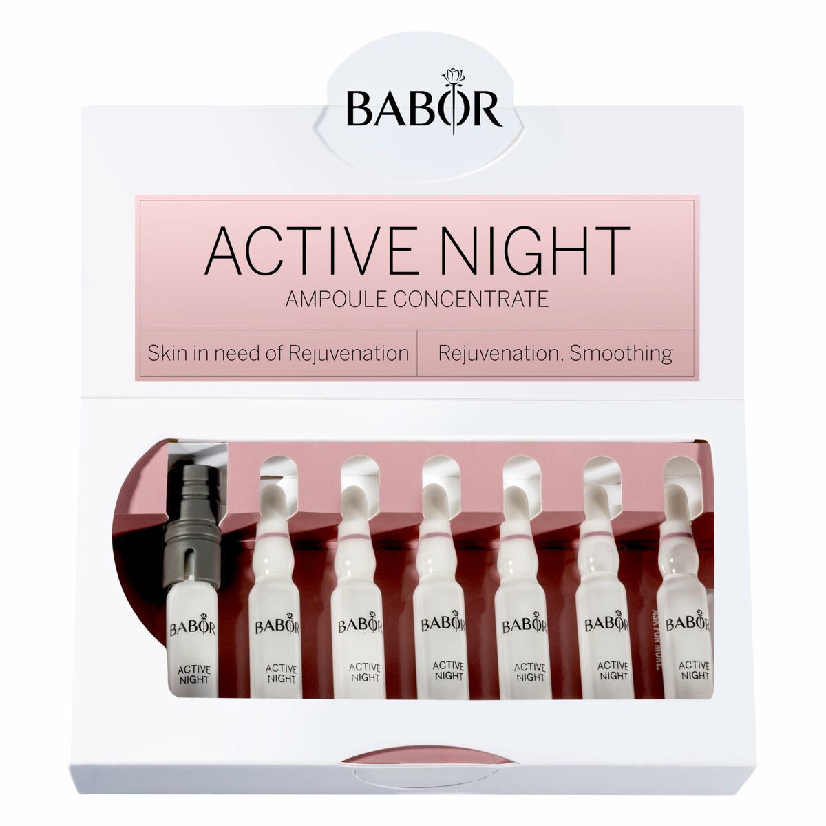 Anti-Wrinkle Serum Babor Active Night Ampoules for Women serum bottle