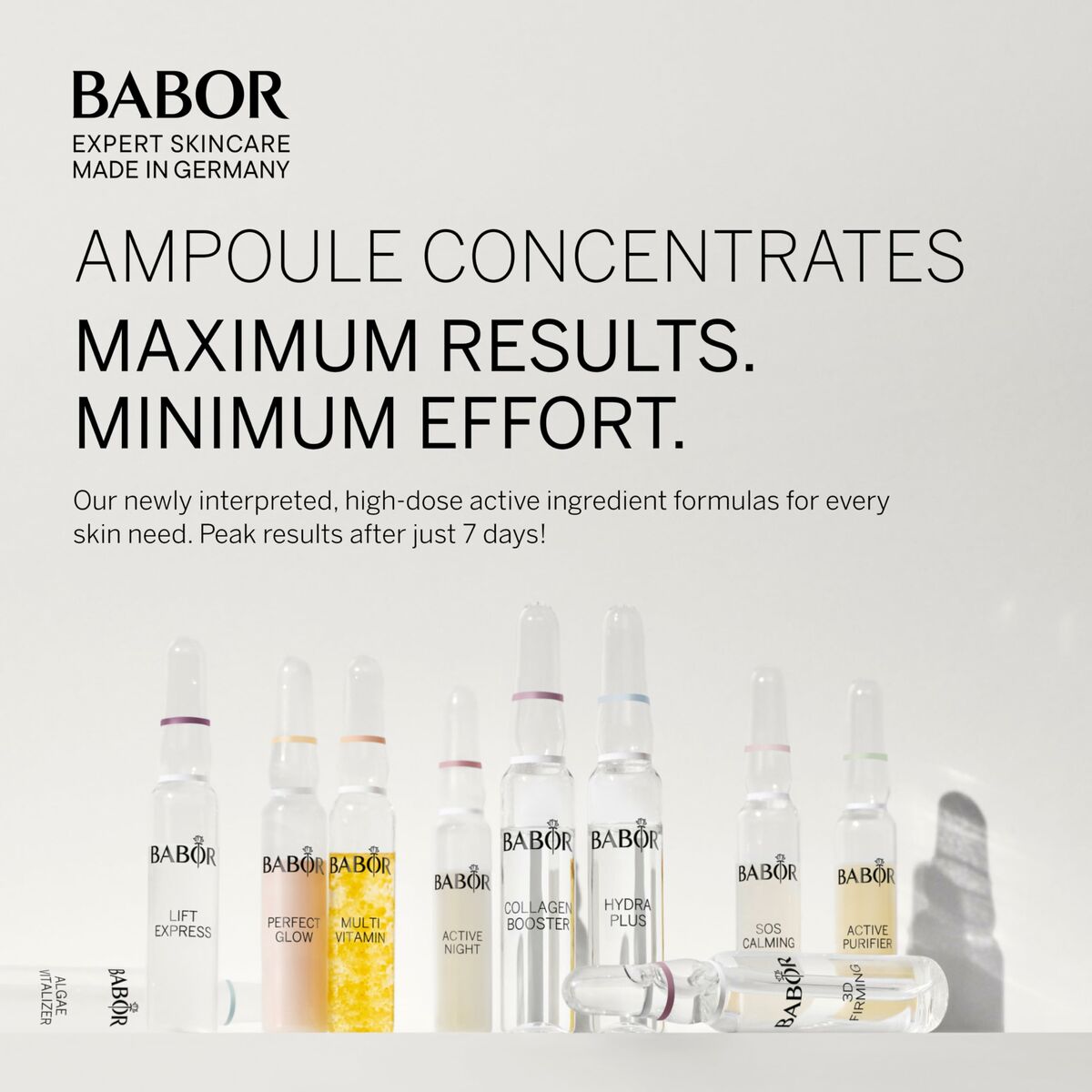 Anti-Wrinkle Serum Babor Active Night Ampoules for Women serum bottle