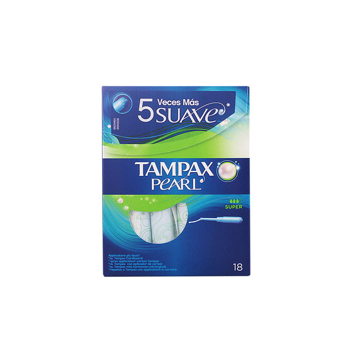 Bath Gel Tampax PEARL (18 Units) for Women skincare packaging