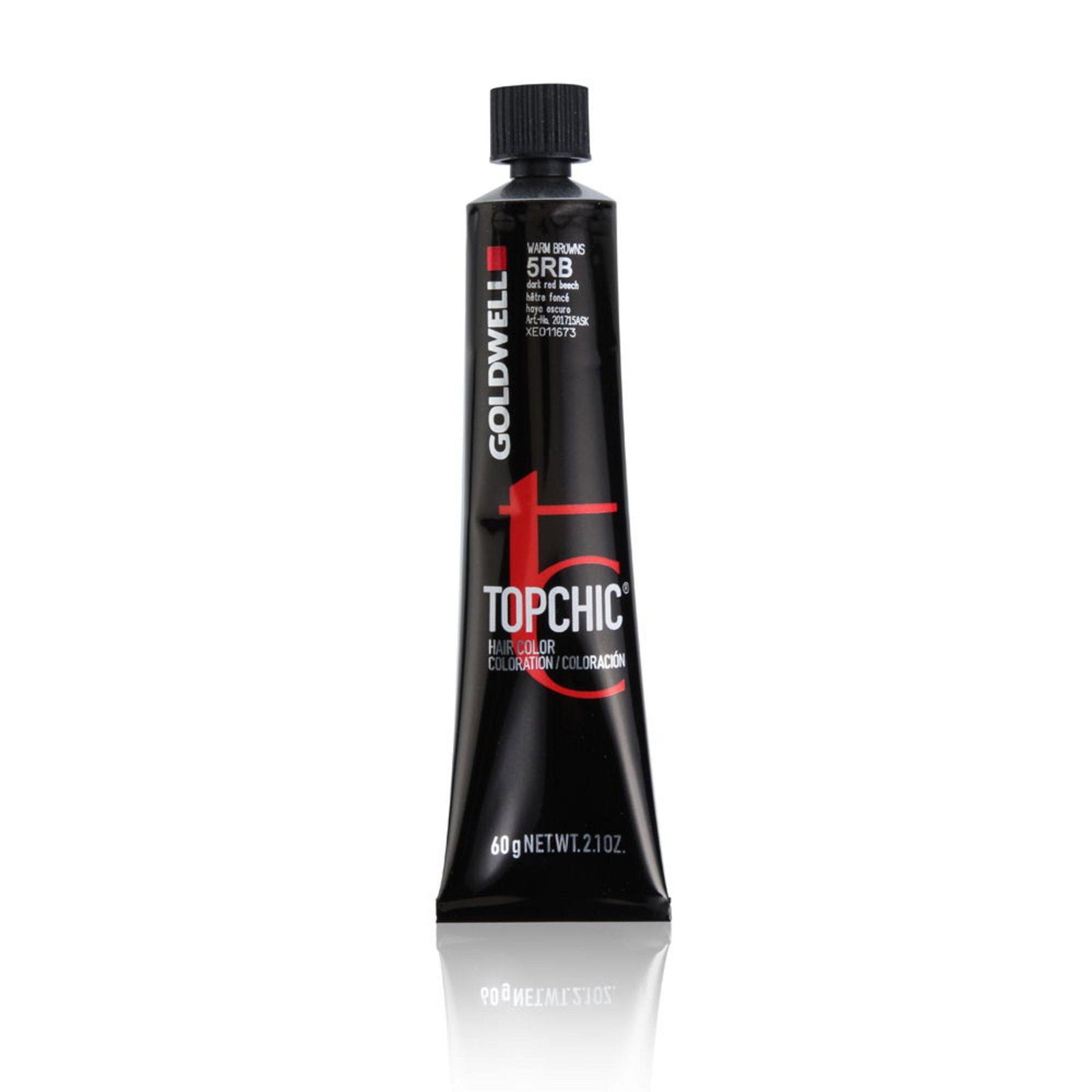 Goldwell, TopChic, Permanent Hair Dye, 5RB Dark Red Beech, 60 ml