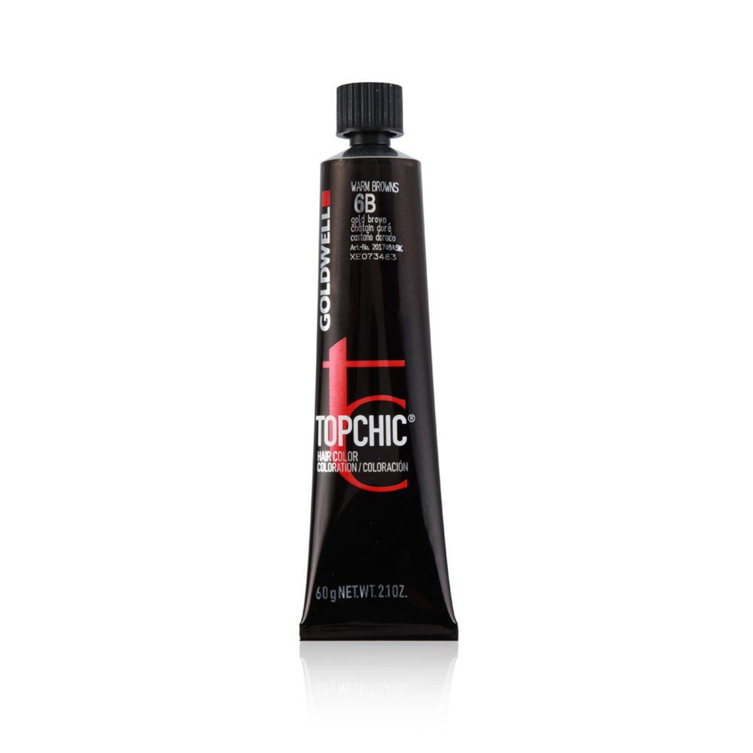 Goldwell, TopChic, Permanent Hair Dye, 6B Gold Brown, 60 ml
