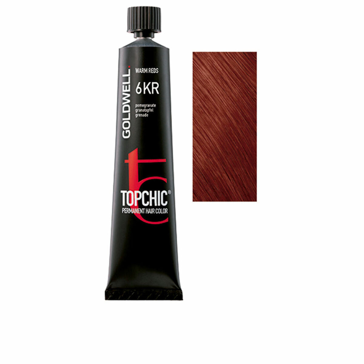 Permanent Dye Goldwell TOPCHIC Nº 6KR 60 ml for Women product packaging