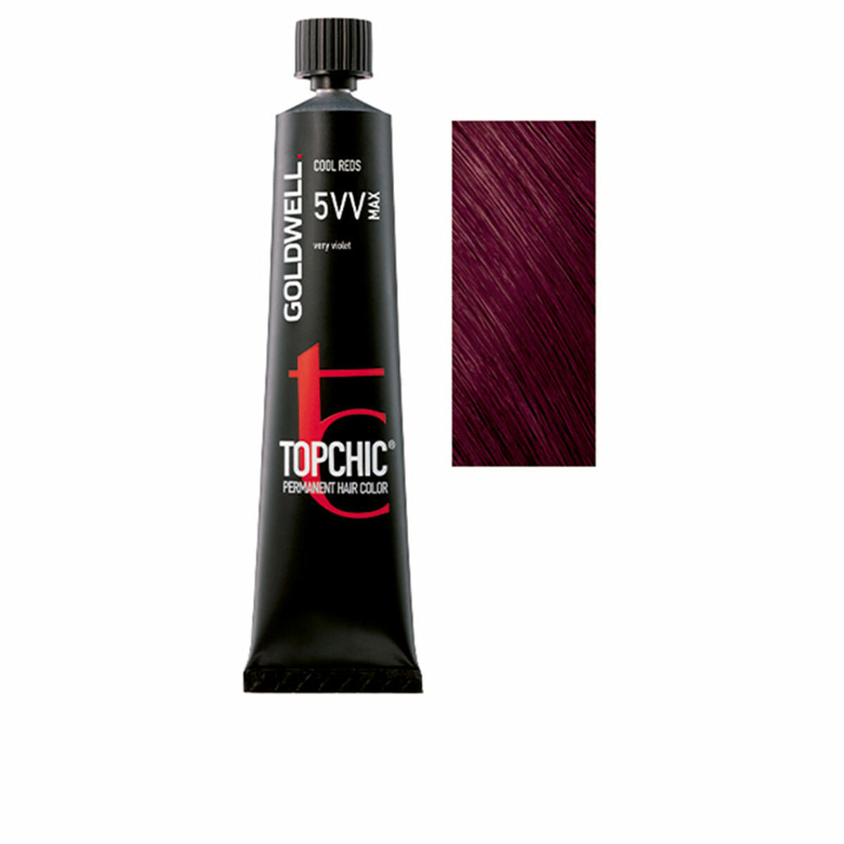 Permanent Dye Goldwell TOPCHIC Nº 5VV 60 ml for Women product packaging