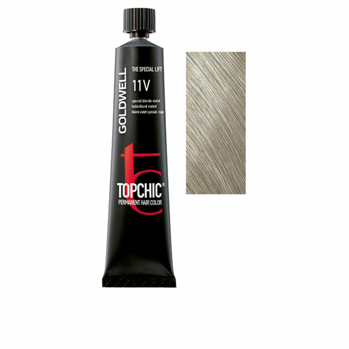 Permanent Dye Goldwell TOPCHIC Nº 11V 60 ml product packaging