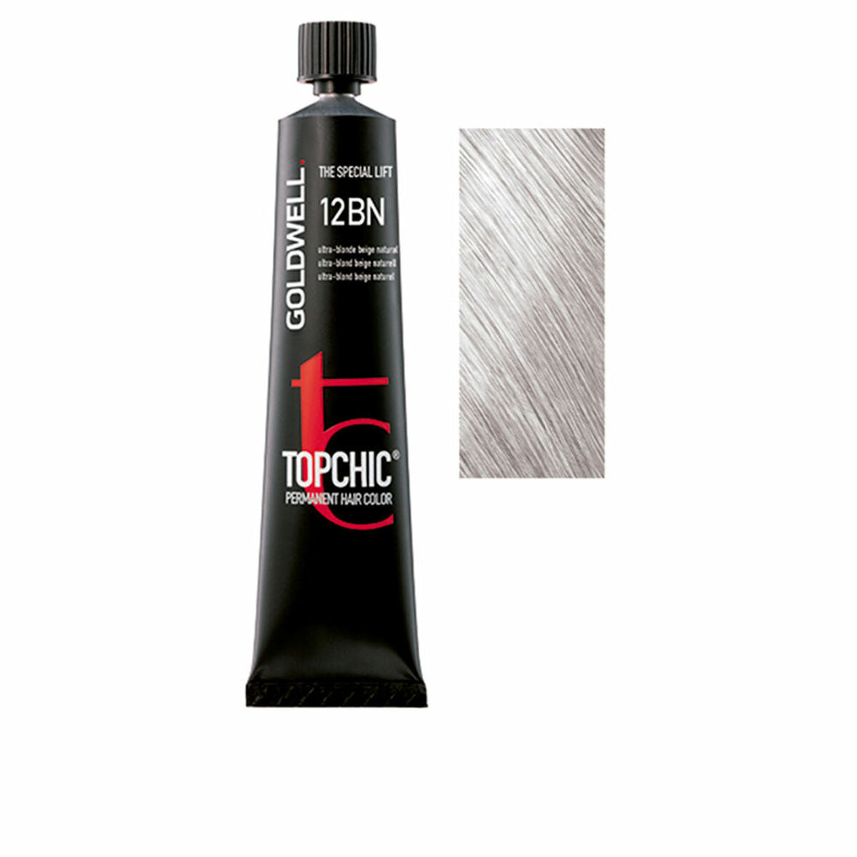 Permanent Dye Goldwell TOPCHIC Platinum Blonde Nº 12BN 60 ml for Women product packaging