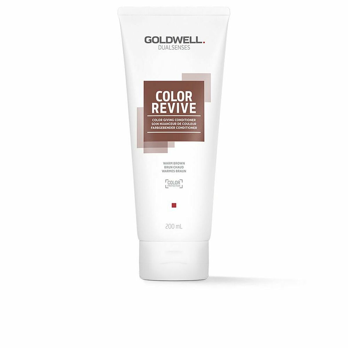 Conditioner for Dyed Hair Goldwell Color Revive Warm Brown 200 ml conditioner bottle